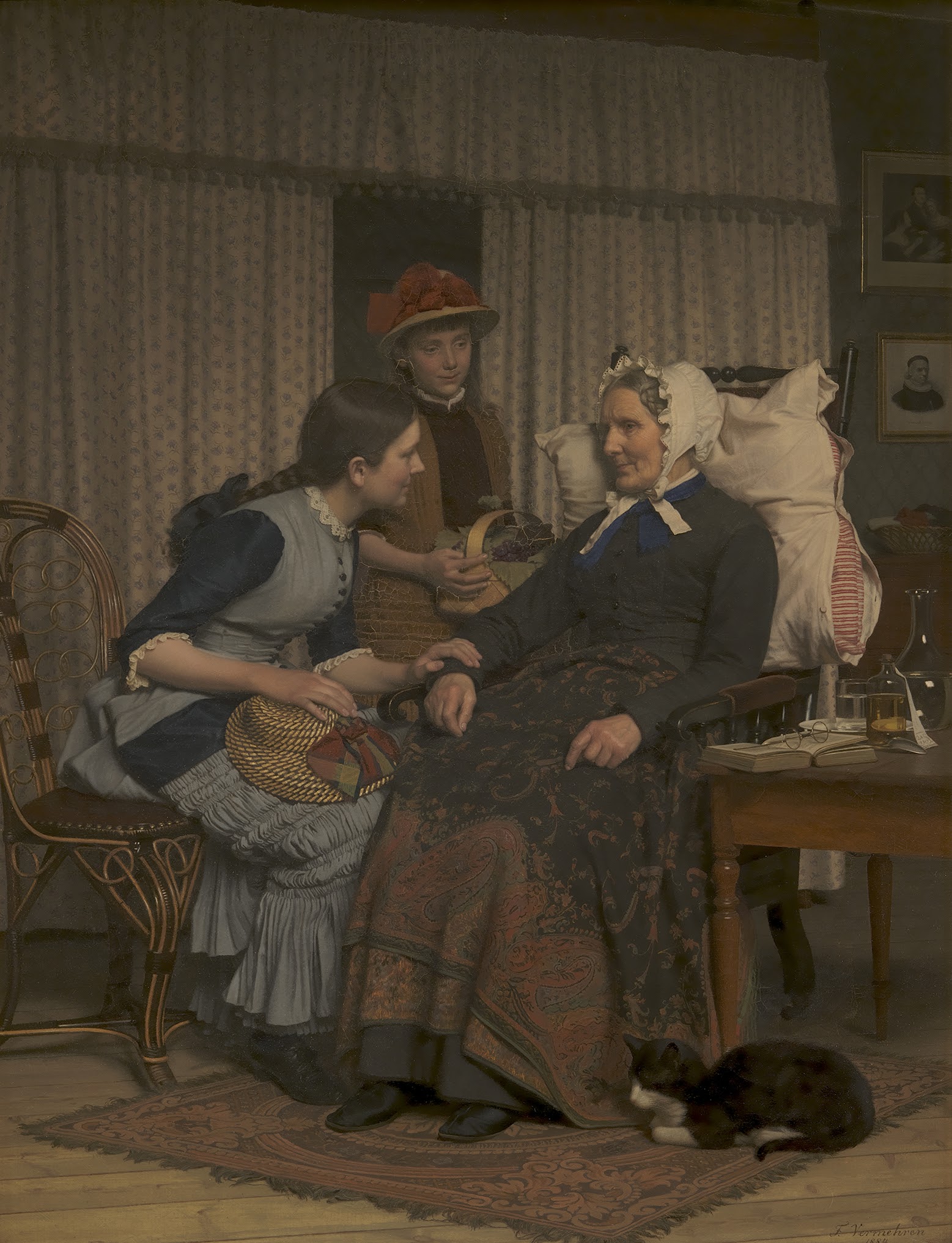 Frederik Vermehren Sygebesog hos det gamle tyende Statens Museum for Kunst